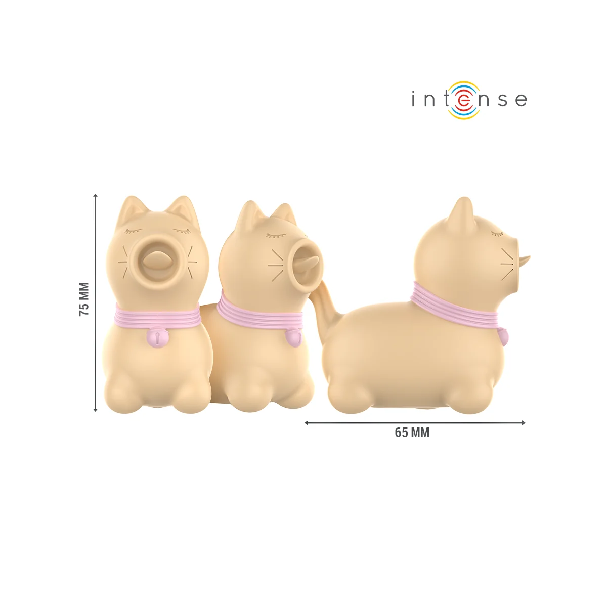 TOULOUSE STIMULATOR MIT 360º ROTIERENDER ZUNGE GELB VON INTENSE FUN