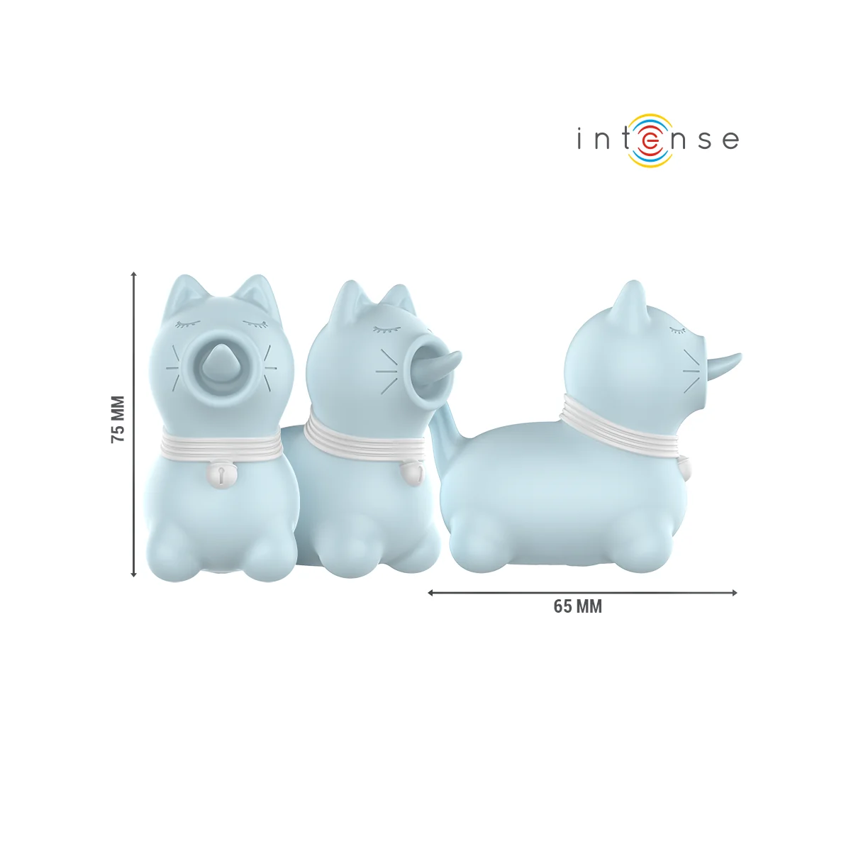 DUCHESS STIMULATOR MIT ROTIERENDER ZUNGE 360º BLAU VON INTENSE FUN