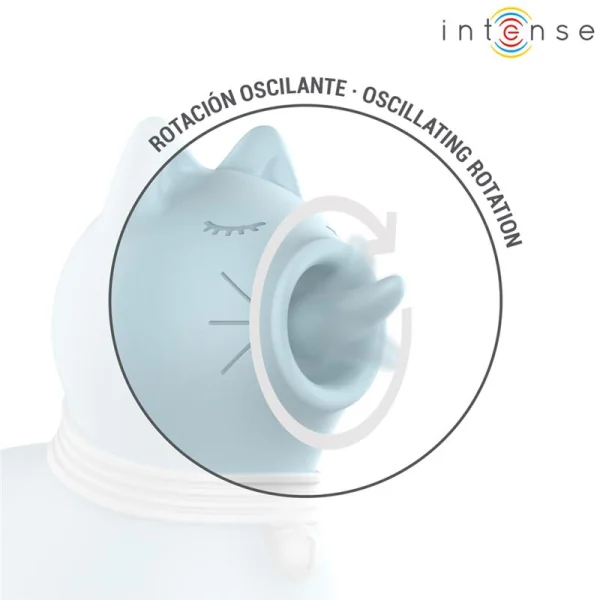 DUCHESS STIMULATOR MIT ROTIERENDER ZUNGE 360º BLAU VON INTENSE FUN