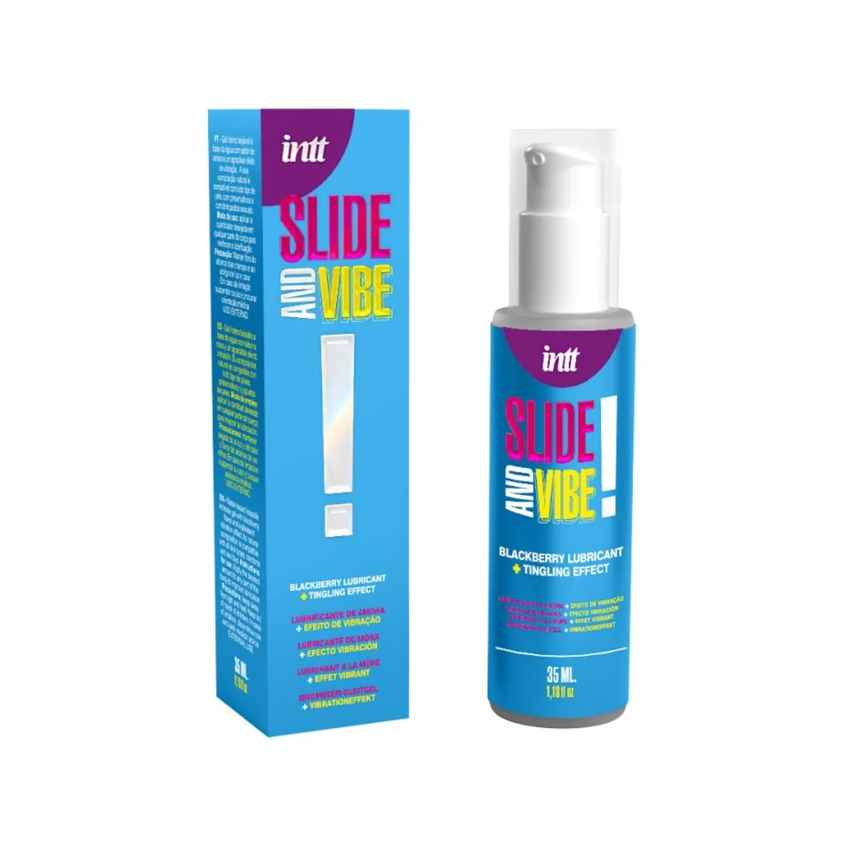 KÜSSBARES VIBRIERENDES GLEITMITTEL AUF WASSERBASIS 35 ML VON INTT RELEASES