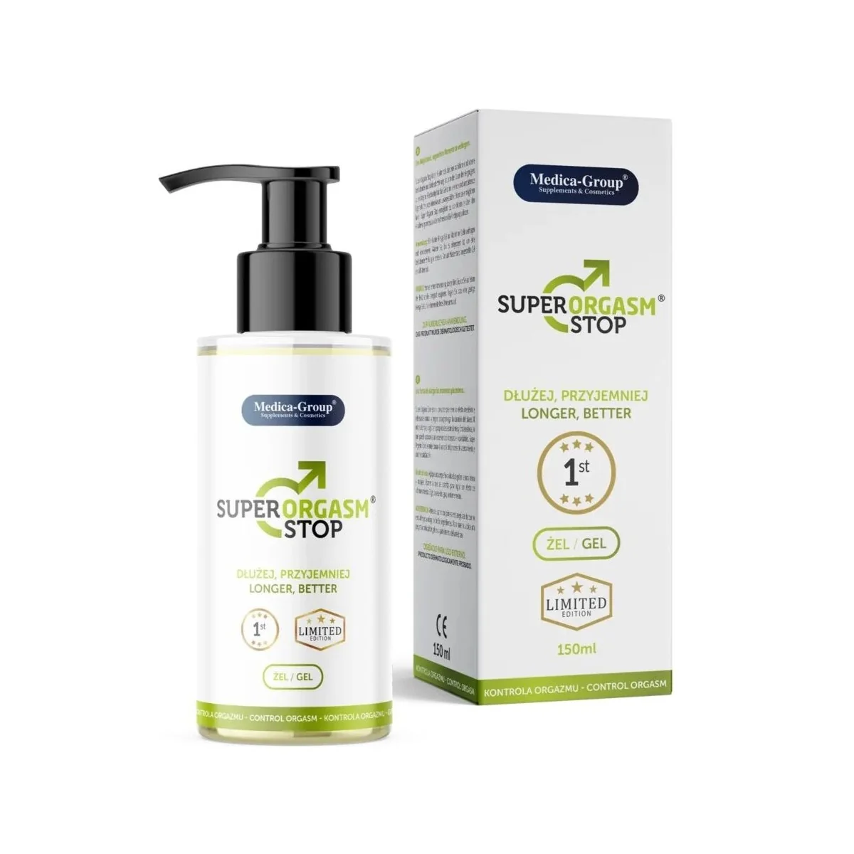 SUPER ORGASM STOP INTIMGEL FÜR MÄNNER 150 ML VON MEDICA GROUP