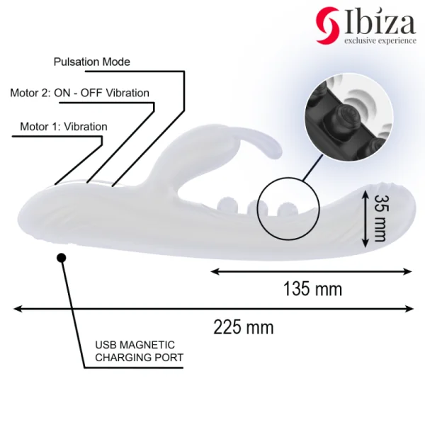 VIBRIERENDES RABBIT MIT PULSATION VON IBIZA