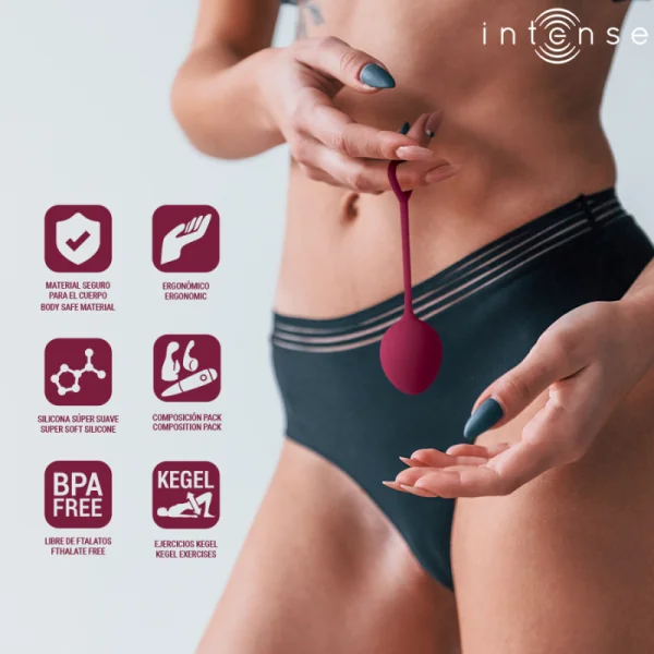 CHARLI KEGEL BALL KIT BURGUND VON INTENSE HEALTH & FUN