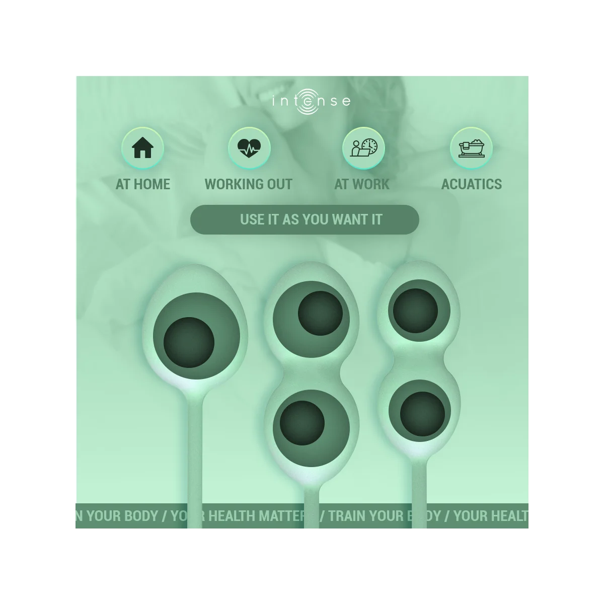 CHARLI KEGEL BALL KIT HELLGRÜN VON INTENSE HEALTH & FUN