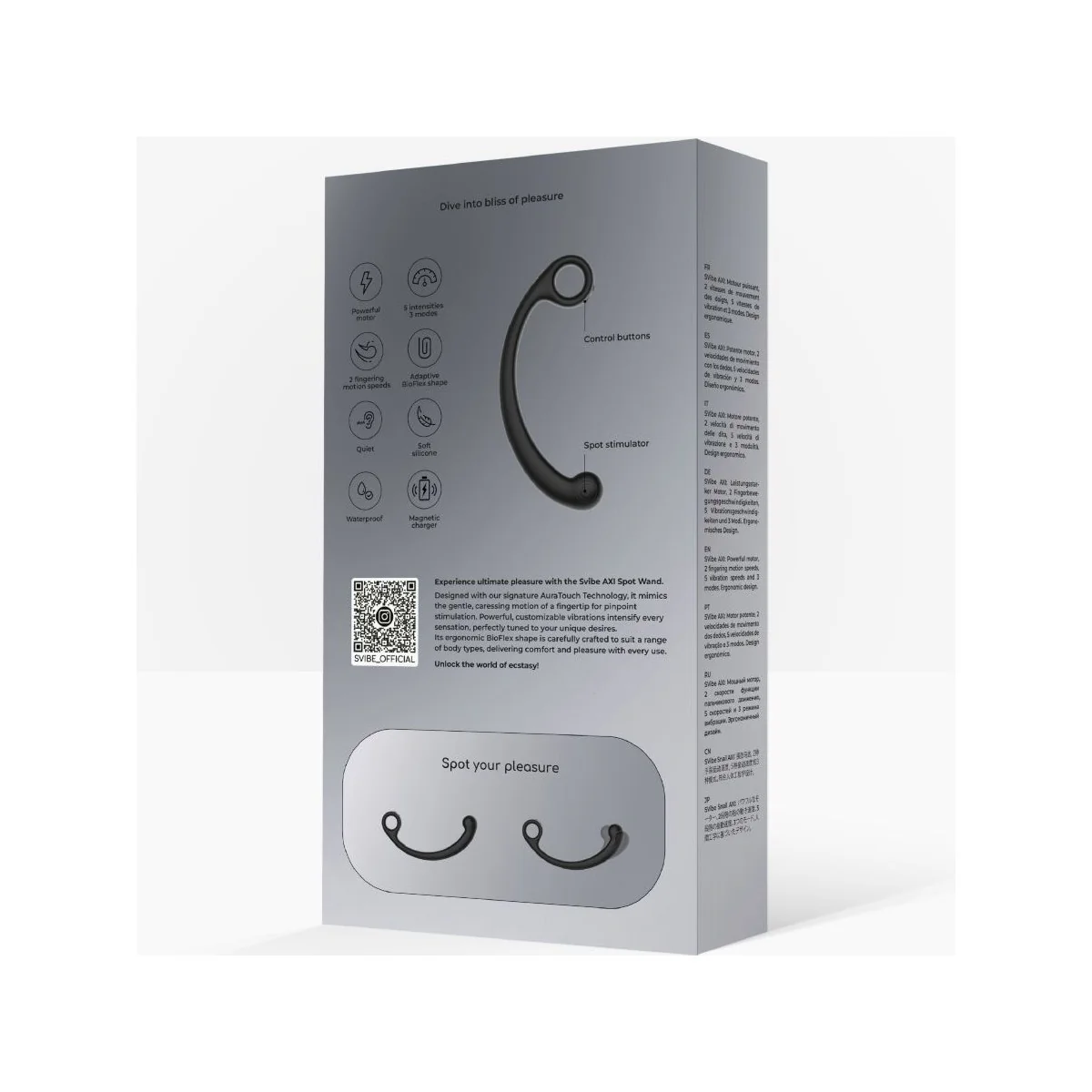 AXI VIBRIERENDER MASSAGESTAB SCHWARZ VON SNAIL VIBE