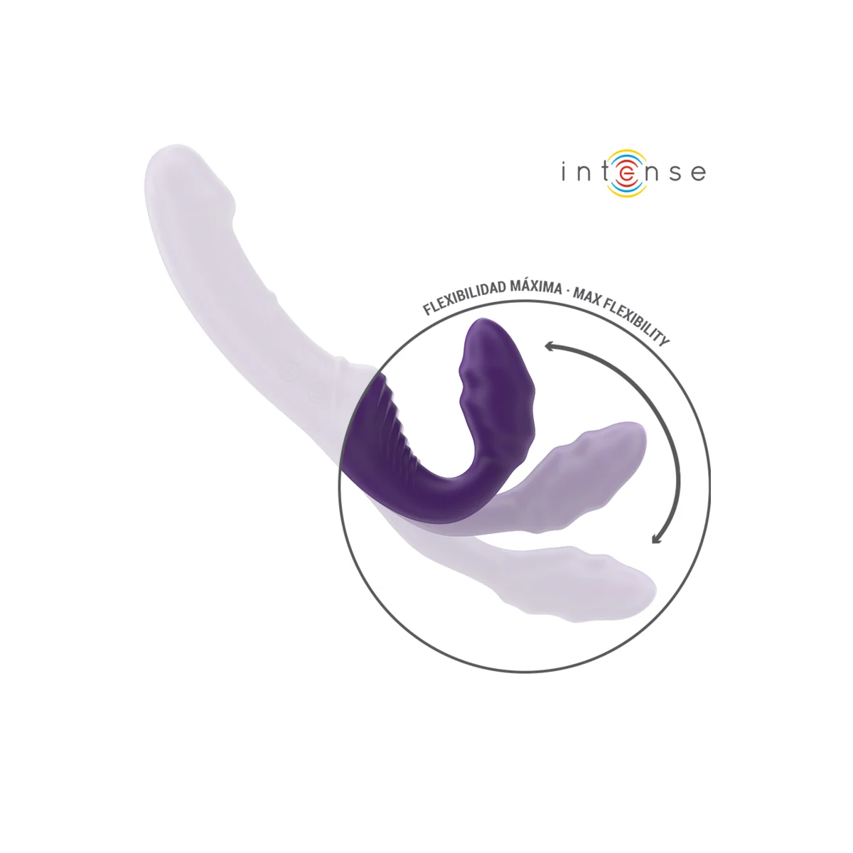 JILL DOPPELVIBRATOR 20 CM LILA MIT FERNBEDIENUNG VON INTENSE FUN