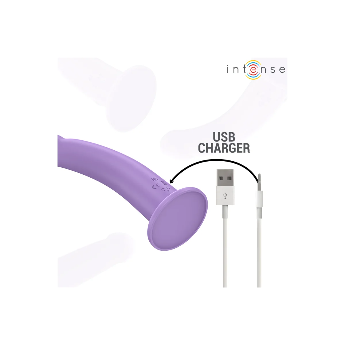 EDDIE VIBRATOR 17,5 CM 10 VIBRATIONEN LILA MIT FERNBEDIENUNG VON INTENSE FUN