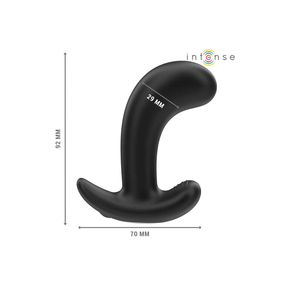 CHANDLER ANAL PLUG 10 VIBRATIONEN SCHWARZ MIT FERNBEDIENUNG VON INTENSE ANAL TOYS