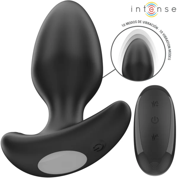 JOEY ANAL PLUG 10 VIBRATIONEN SCHWARZ MIT FERNBEDIENUNG VON INTENSE ANAL TOYS