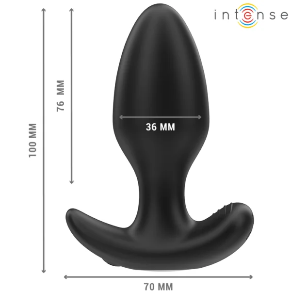 JOEY ANAL PLUG 10 VIBRATIONEN SCHWARZ MIT FERNBEDIENUNG VON INTENSE ANAL TOYS