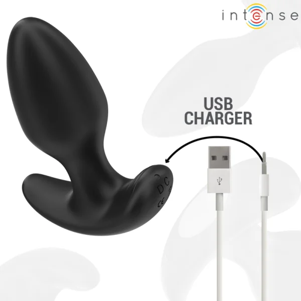 JOEY ANAL PLUG 10 VIBRATIONEN SCHWARZ MIT FERNBEDIENUNG VON INTENSE ANAL TOYS