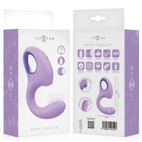 BAXTER VIBRATOR & STIMULATOR VIOLETT VON INTENSE FUN
