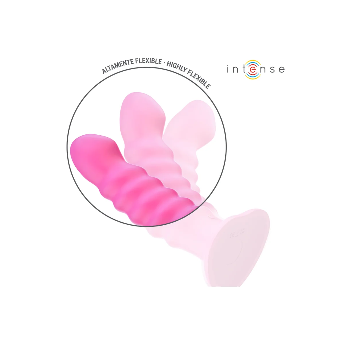 CINDY VIBRATOR GRÖSSE L SPIRALENDESIGN 10 VIBRATIONEN ROSA MIT FERNBEDIENUNG VON INTENSE FUN