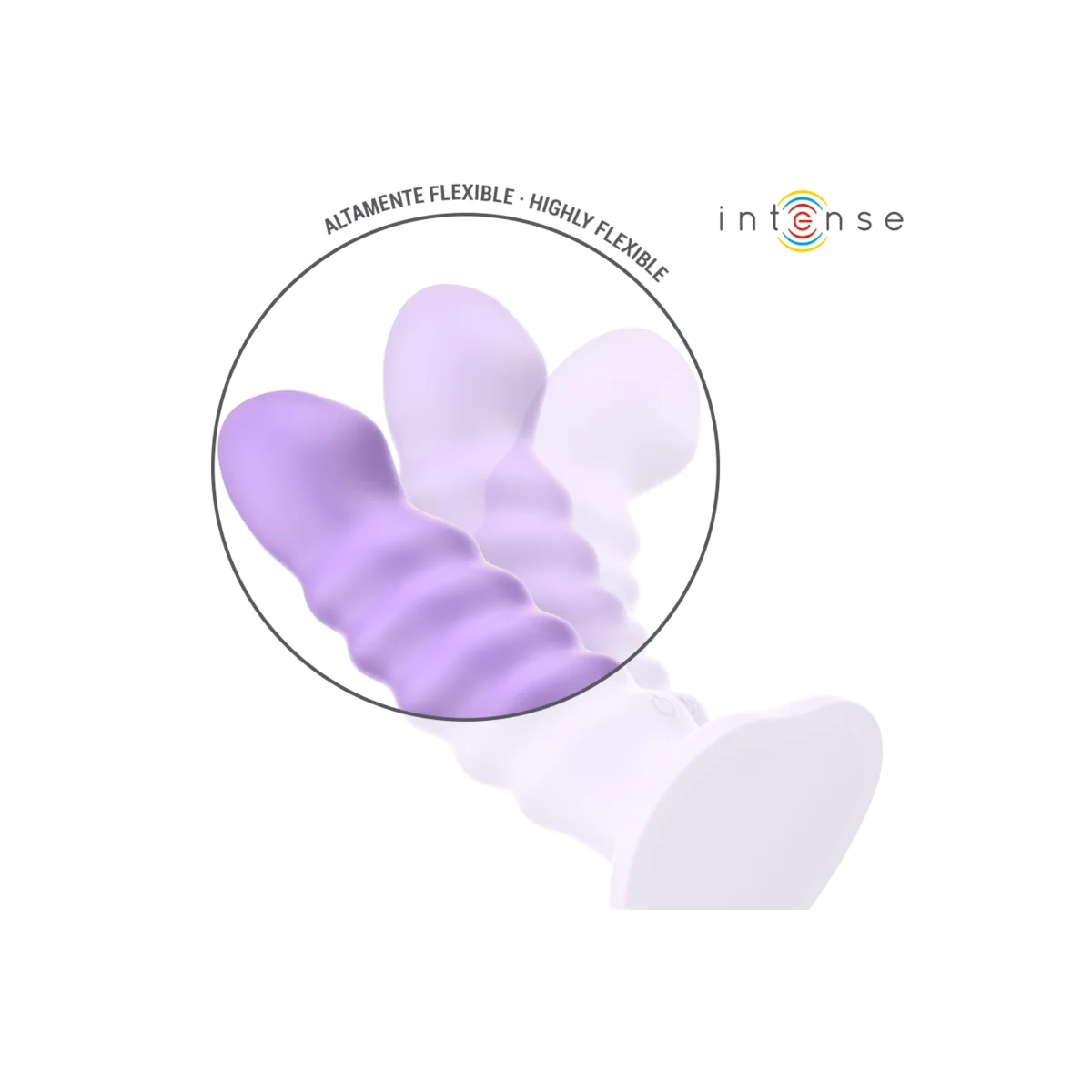 BRENDA VIBRATOR GRÖSSE M SPIRALENDESIGN 10 VIBRATIONEN LILA MIT FERNBEDIENUNG VON INTENSE FUN