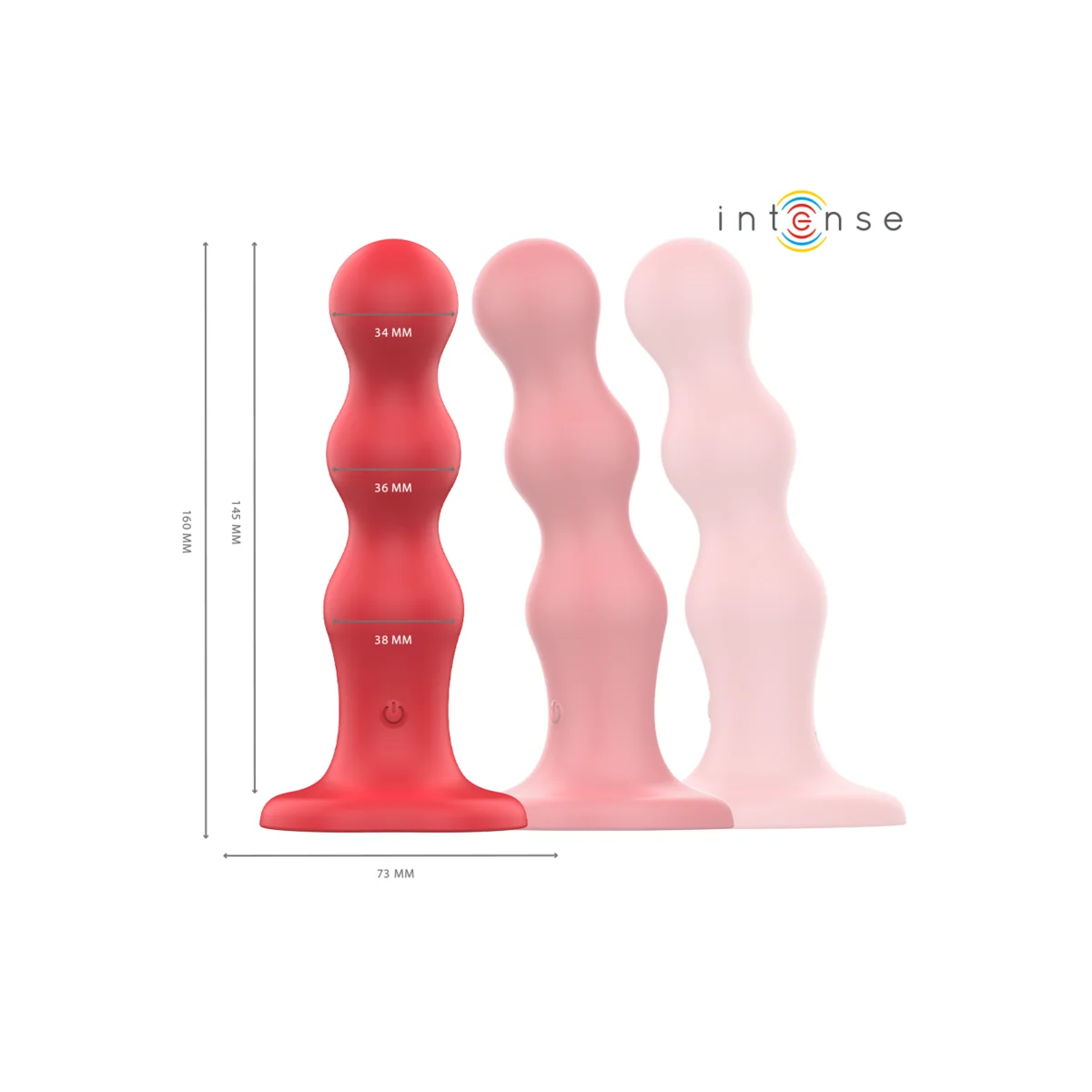 CODY VIBRATOR MIT SAUGNÄPFEN ROTE MIT FERNBEDIENUNG VON INTENSE FUN