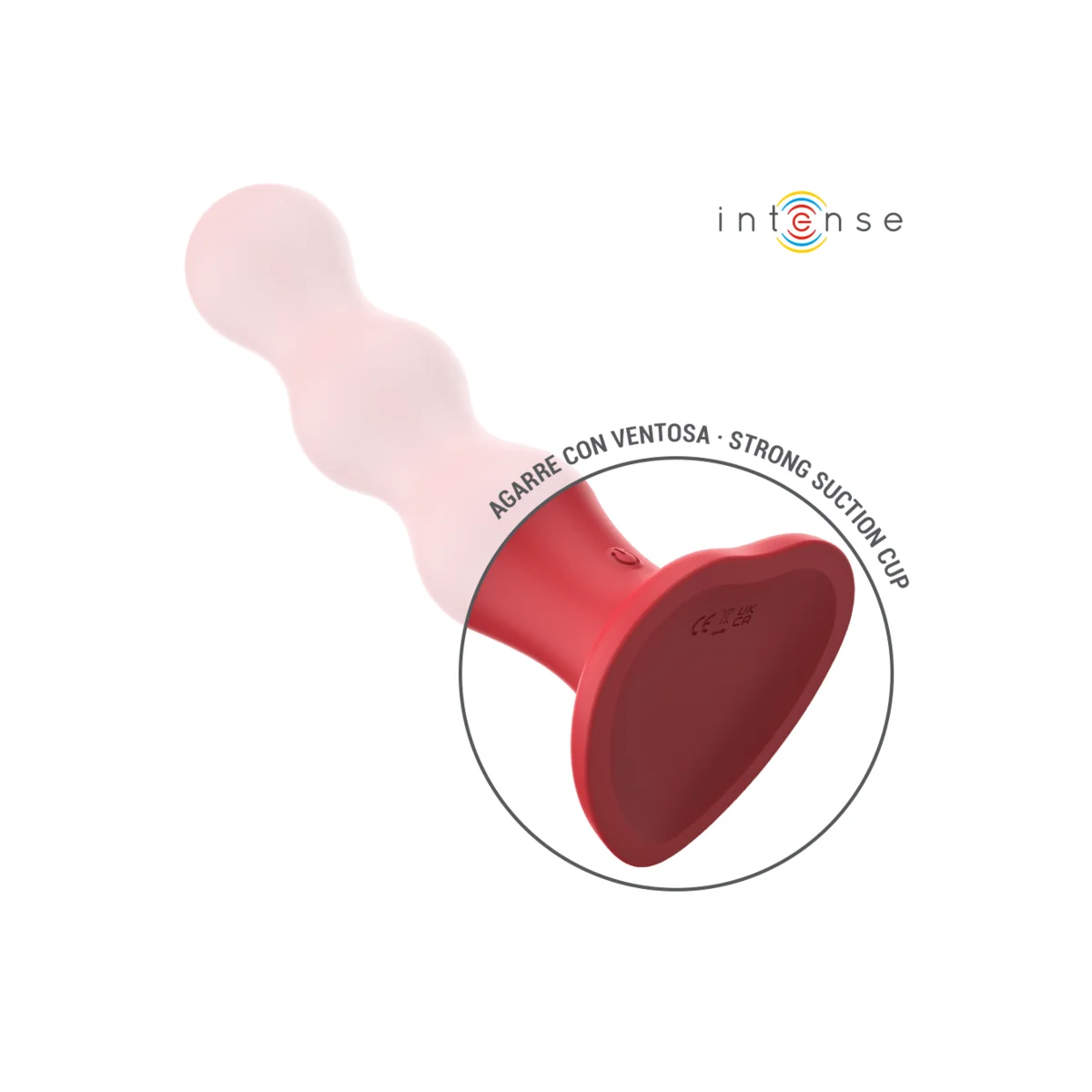 CODY VIBRATOR MIT SAUGNÄPFEN ROTE MIT FERNBEDIENUNG VON INTENSE FUN