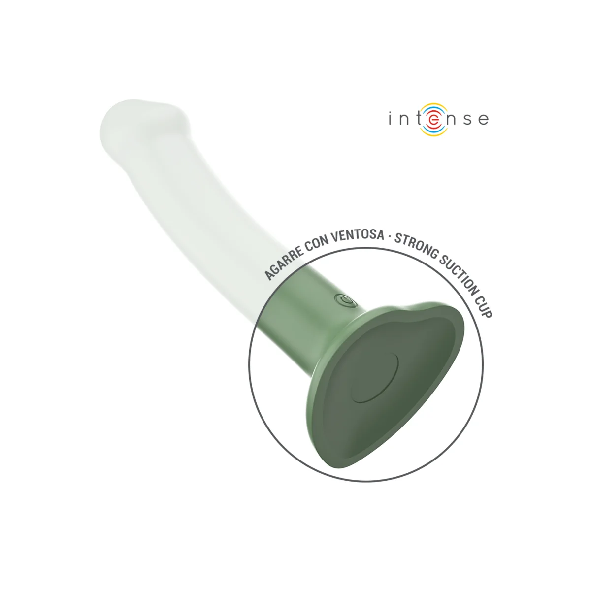 BECCA VIBRATOR MIT SAUGNAPF 10 VIBRATIONEN GRÜNE MIT FERNBEDIENUNG VON INTENSE FUN