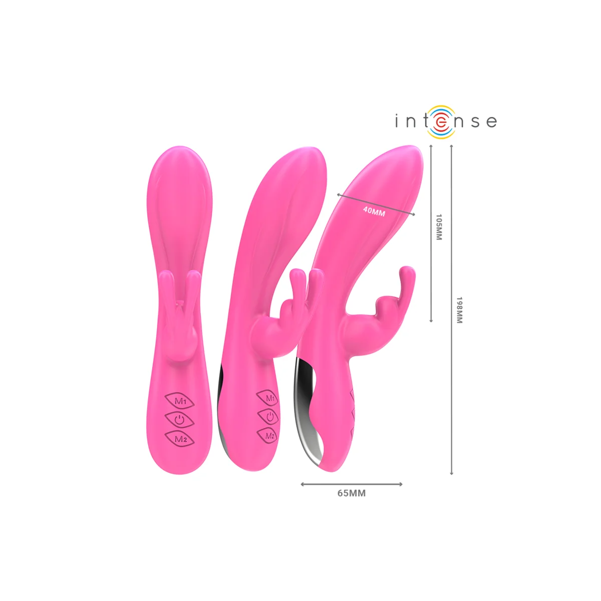 RANDALL RABBIT VIBRATOR 10 VIBRATIONEN ROSA VON INTENSE FUN