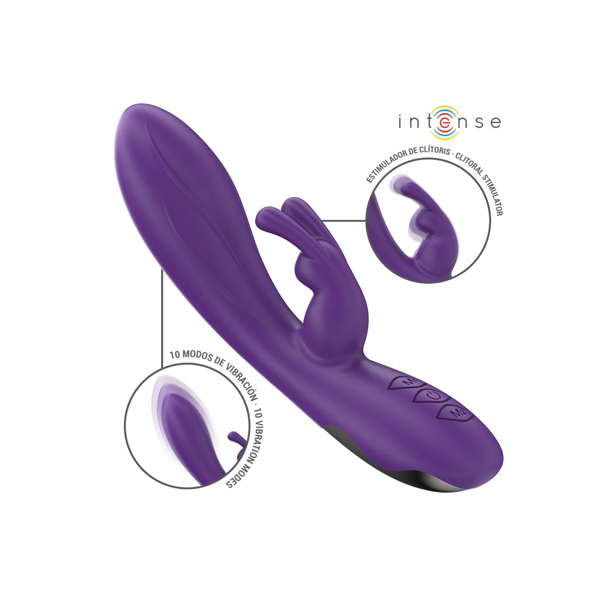 RANDALL RABBIT VIBRATOR 10 VIBRATIONEN LILA VON INTENSE FUN