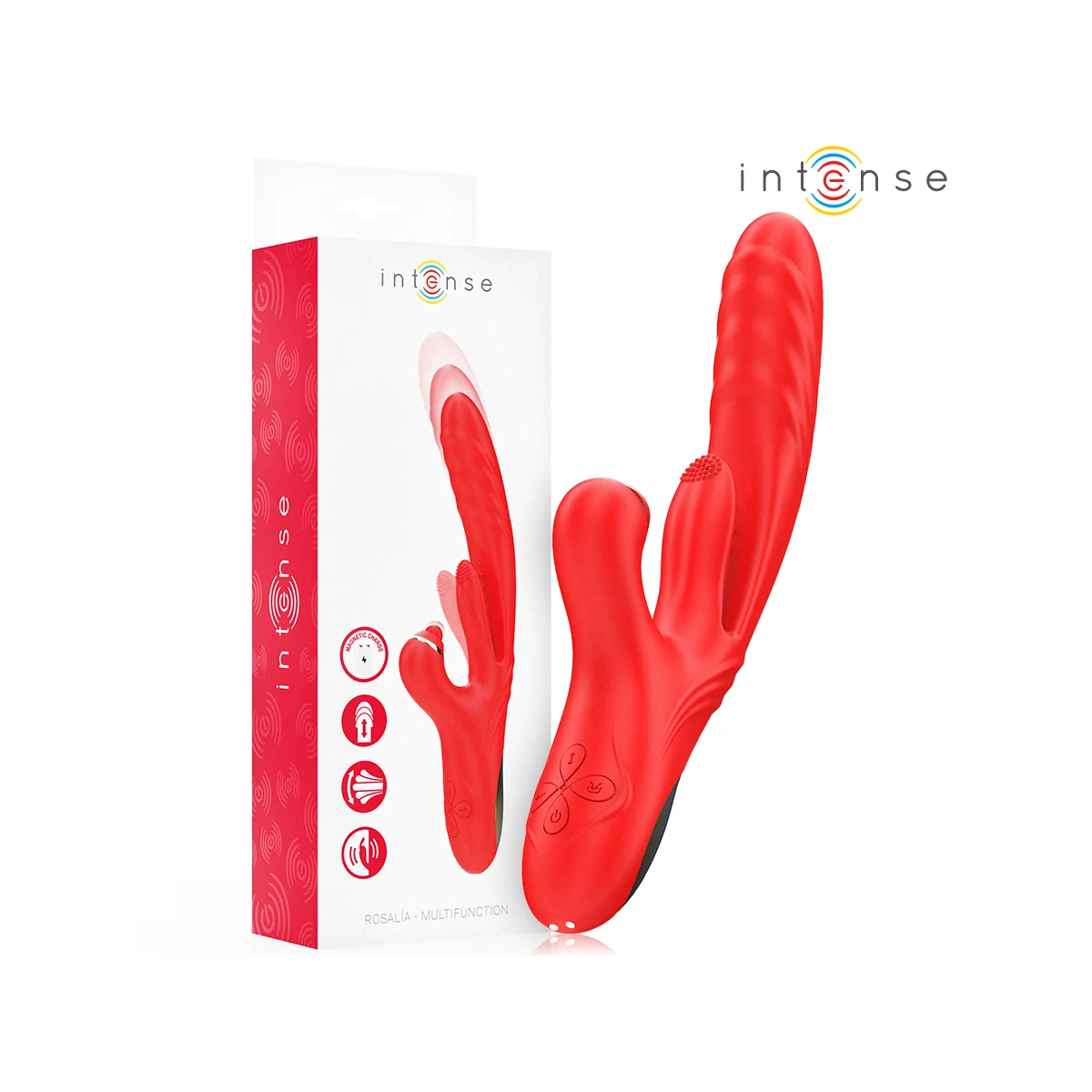 ROSALIA MULTIFUNKTIONSVIBRATOR 3 IN 1 ROT VON INTENSE FUN