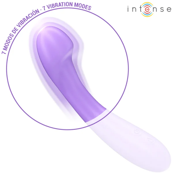 BECKY VIBRATOR 19 CM HEIZBAR 7 VIBRATIONEN LILA VON INTENSE FUN