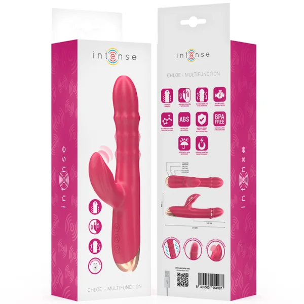 CHLOE MULTIFUNKTIONSVIBRATOR 3 IN 1 ROT VON INTENSE FUN