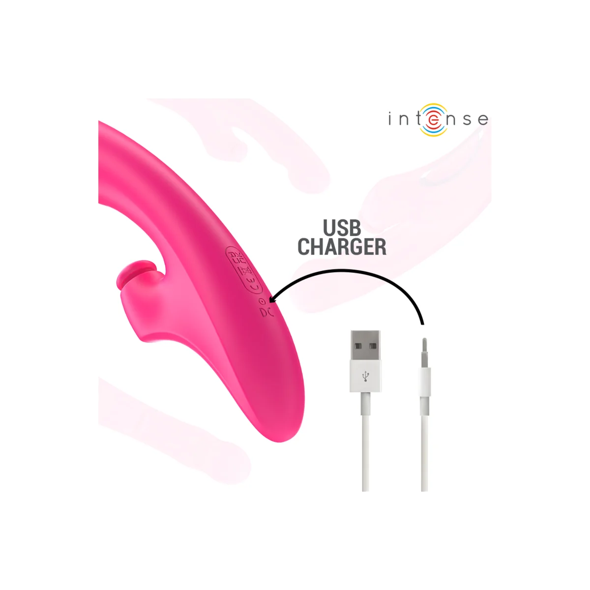 EMI VIBRATOR 13,5 CM MULTIFUNKTION 3 IN 1 10 VIBRATIONEN ROSA VON INTENSE FUN
