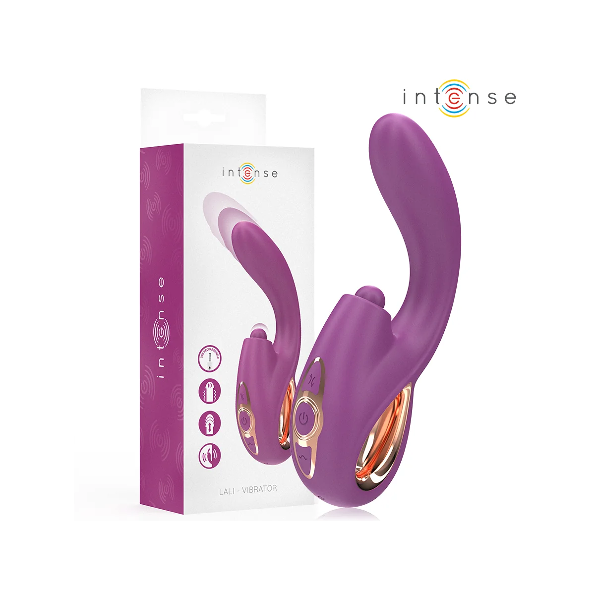 LALI MULTIFUNKTIONS-G-PUNKT-VIBRATOR TAPPING & STOSS & VIBRATION LILA VON INTENSE FUN