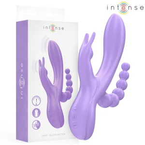 MIKO DREIFACHVIBRATOR RABBIT & STIMULATOR & ANAL 7 VIBRATIONEN LILA VON INTENSE FUN