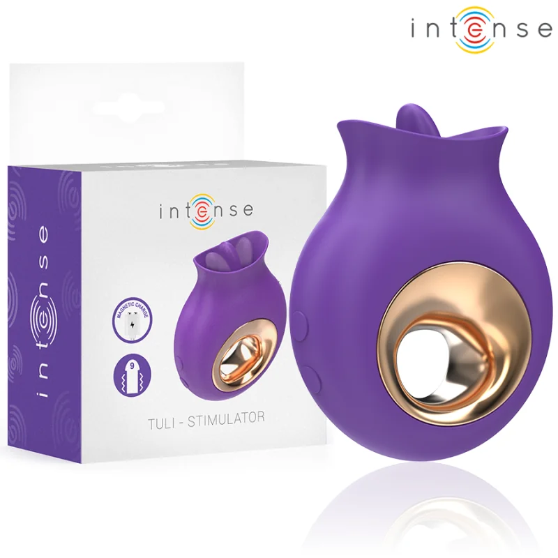 TULI KLITORISSTIMULATOR 9 VIBRATIONEN & 9 OSZILLATIONEN LILA VON INTENSE FUN