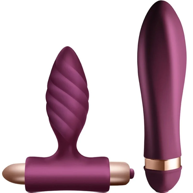 DESIRE KIT TWISTED VIBRATOR + ANALPLUG VON CLIMAXIMUM