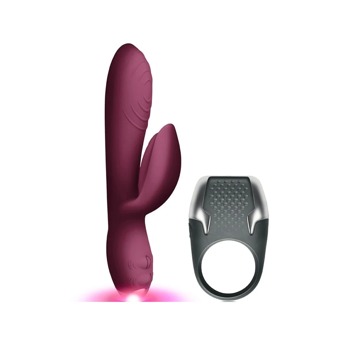 LAMOUR KIT RABBIT VIBRATOR + LED-PENISRING VON CLIMAXIMUM