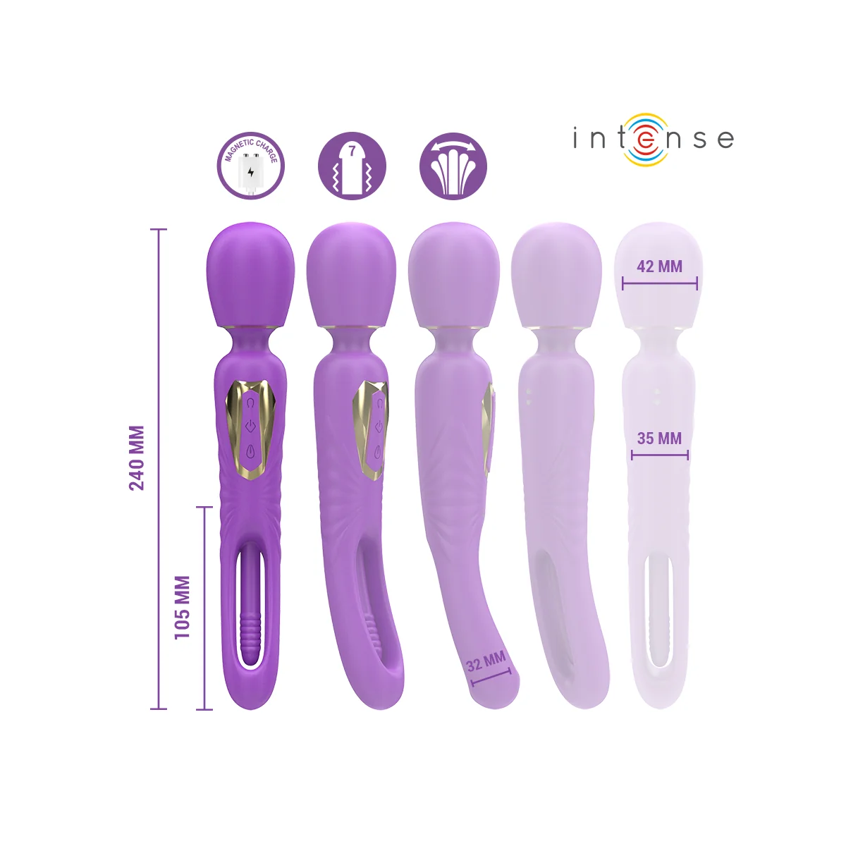 CHRISTY VIBRIERENDER STAB MIT SCHNAPPENDER ZUNGE VON INTENSE FUN