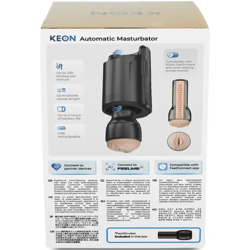 KEON WIFI COMBO AUTOMATISCHER MASTURBATOR + FEEL STROKER VON KIIROO 2