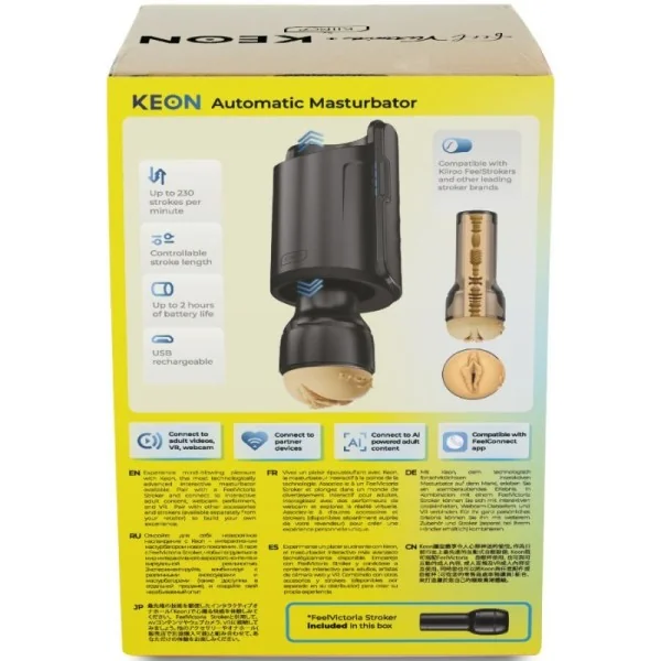 KEON WIFI COMBO VICTORIA JUNE AUTOMATISCHER MASTURBATOR + FEEL STROKER VON KIIROO