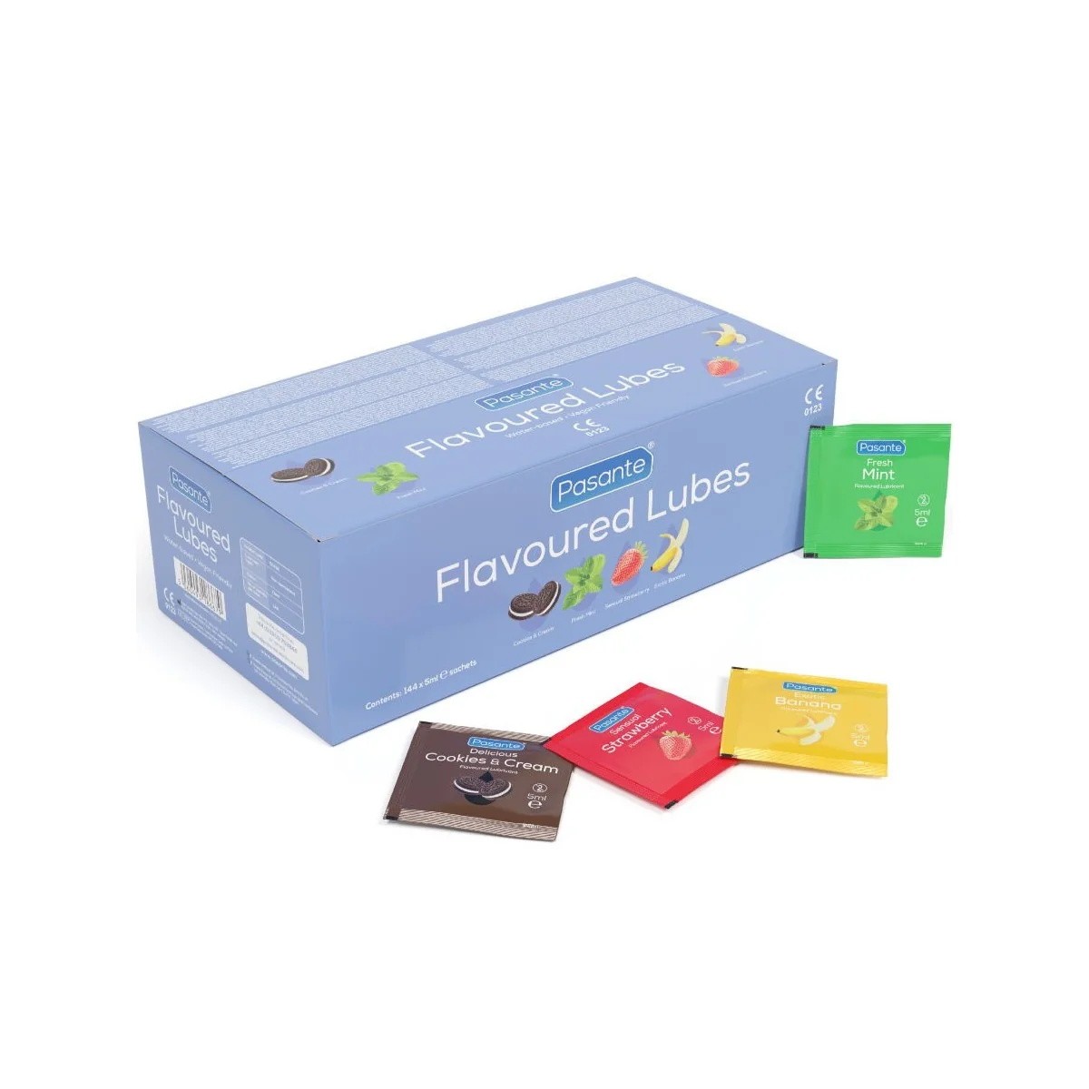 GESCHMACKSGLEITMITTEL BOX 144 STÜCK 5 ML VON PASANTE