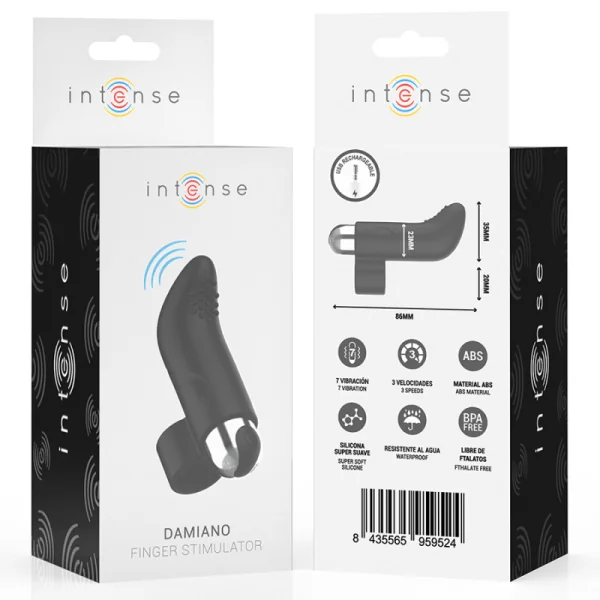 DAMIANUS WIEDERAUFLADBARER FINGERSTIMULATOR VON INTENSE FUN