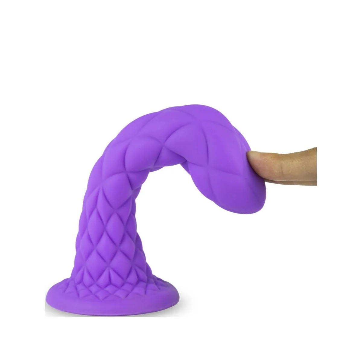 DREAMY DILDO FANTASY FLÜSSIGSILIKON THERMOREAKTIV VIOLETT 18,5 CM VON SILEXD