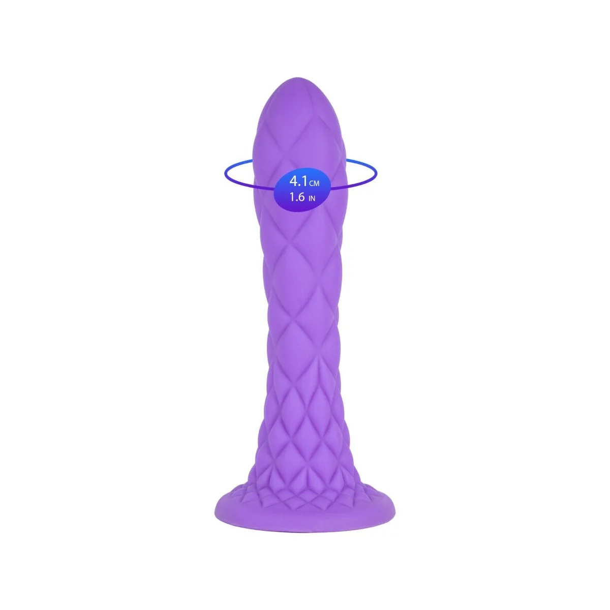 DREAMY DILDO FANTASY FLÜSSIGSILIKON THERMOREAKTIV VIOLETT 18,5 CM VON SILEXD