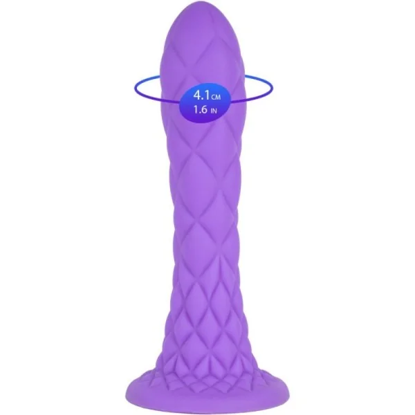 DREAMY DILDO FANTASY FLÜSSIGSILIKON THERMOREAKTIV VIOLETT 18,5 CM VON SILEXD