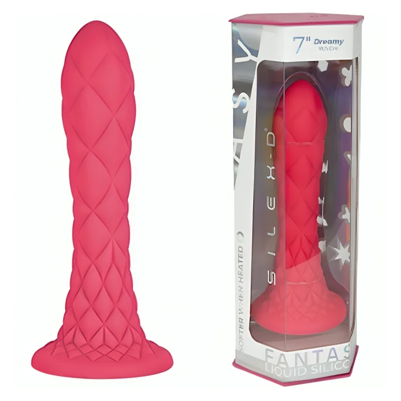 DREAMY DILDO FANTASY FLÜSSIGSILIKON THERMOREAKTIV FUCHSIA 18,5 CM VON SILEXD