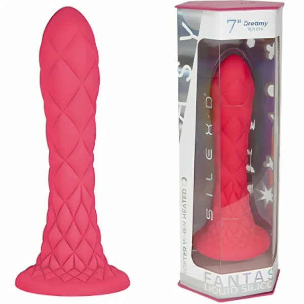 DREAMY DILDO FANTASY FLÜSSIGSILIKON THERMOREAKTIV FUCHSIA 18,5 CM VON SILEXD