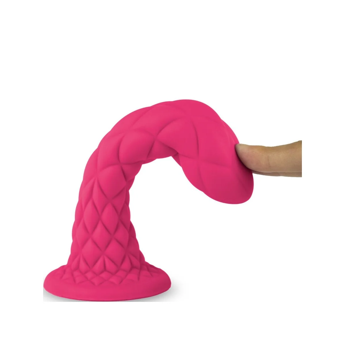 DREAMY DILDO FANTASY FLÜSSIGSILIKON THERMOREAKTIV FUCHSIA 18,5 CM VON SILEXD