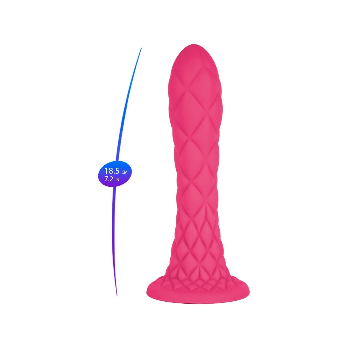 DREAMY DILDO FANTASY FLÜSSIGSILIKON THERMOREAKTIV FUCHSIA 18,5 CM VON SILEXD