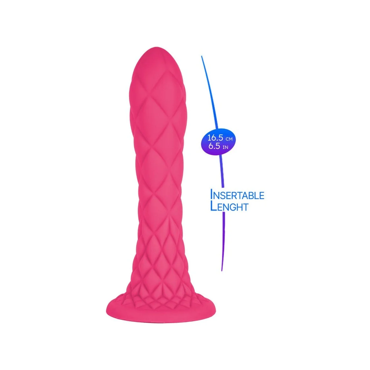 DREAMY DILDO FANTASY FLÜSSIGSILIKON THERMOREAKTIV FUCHSIA 18,5 CM VON SILEXD