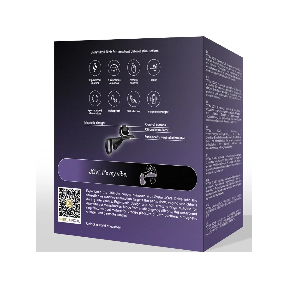 JOVI PAARRING MIT FERNBEDIENUNG SCHWARZ VON SNAIL VIBE