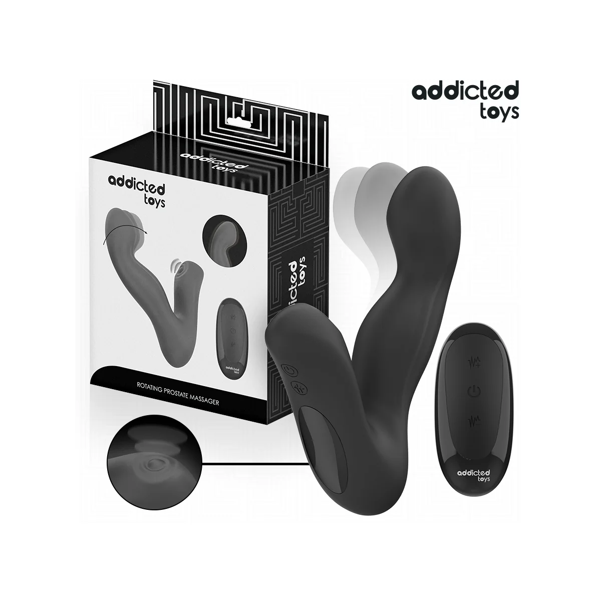 ADDICTED TOYS – OSZILLIERENDER PROSTATAMASSAGEGERÄT MIT PULSATIONSMODUS-MIT FERNBEDIENUNG VON ADDICTED TOYS