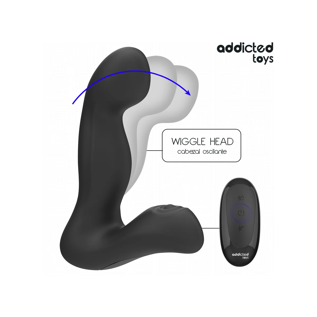 ADDICTED TOYS – OSZILLIERENDER PROSTATAMASSAGEGERÄT MIT PULSATIONSMODUS-MIT FERNBEDIENUNG VON ADDICTED TOYS