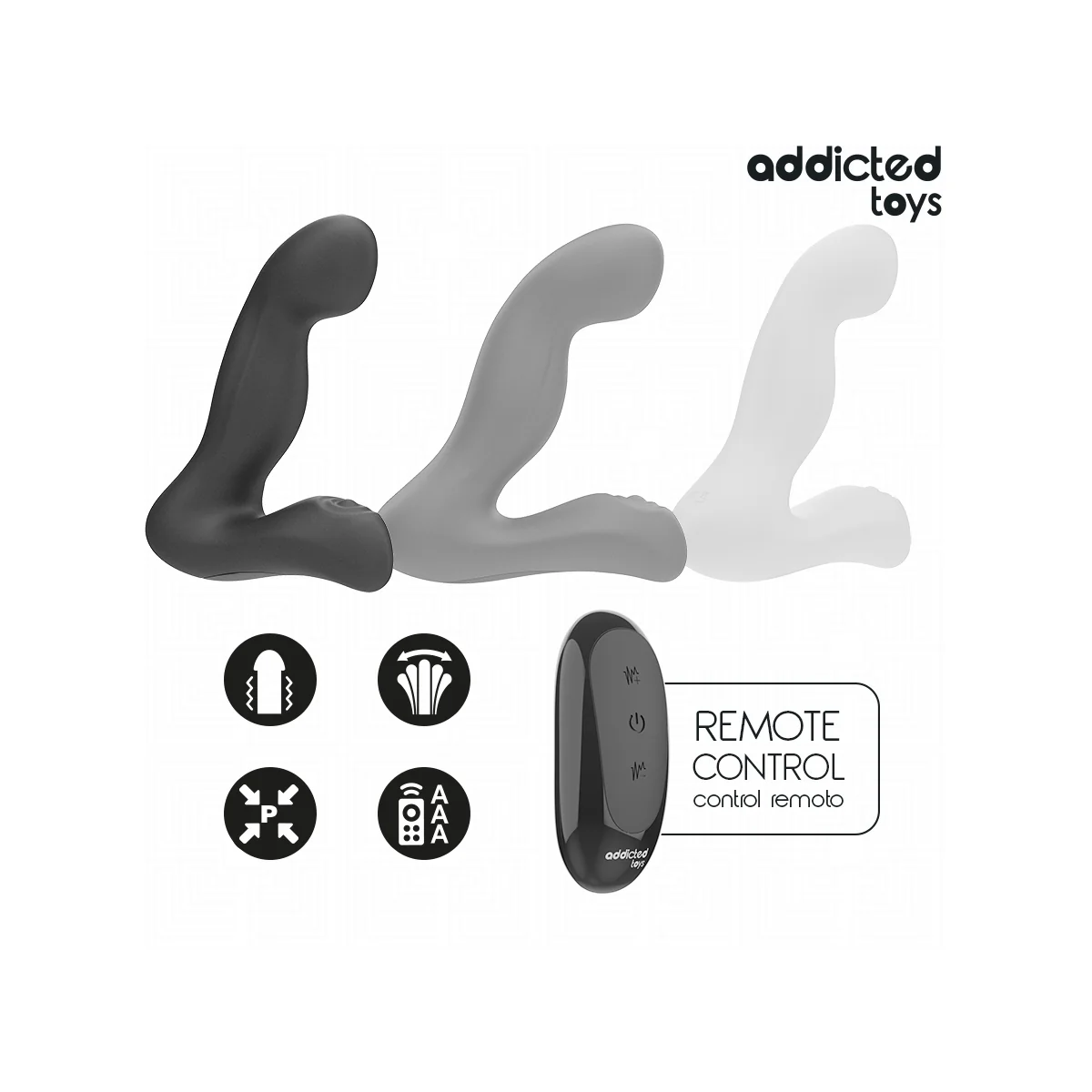 ADDICTED TOYS – OSZILLIERENDER PROSTATAMASSAGEGERÄT MIT PULSATIONSMODUS-MIT FERNBEDIENUNG VON ADDICTED TOYS