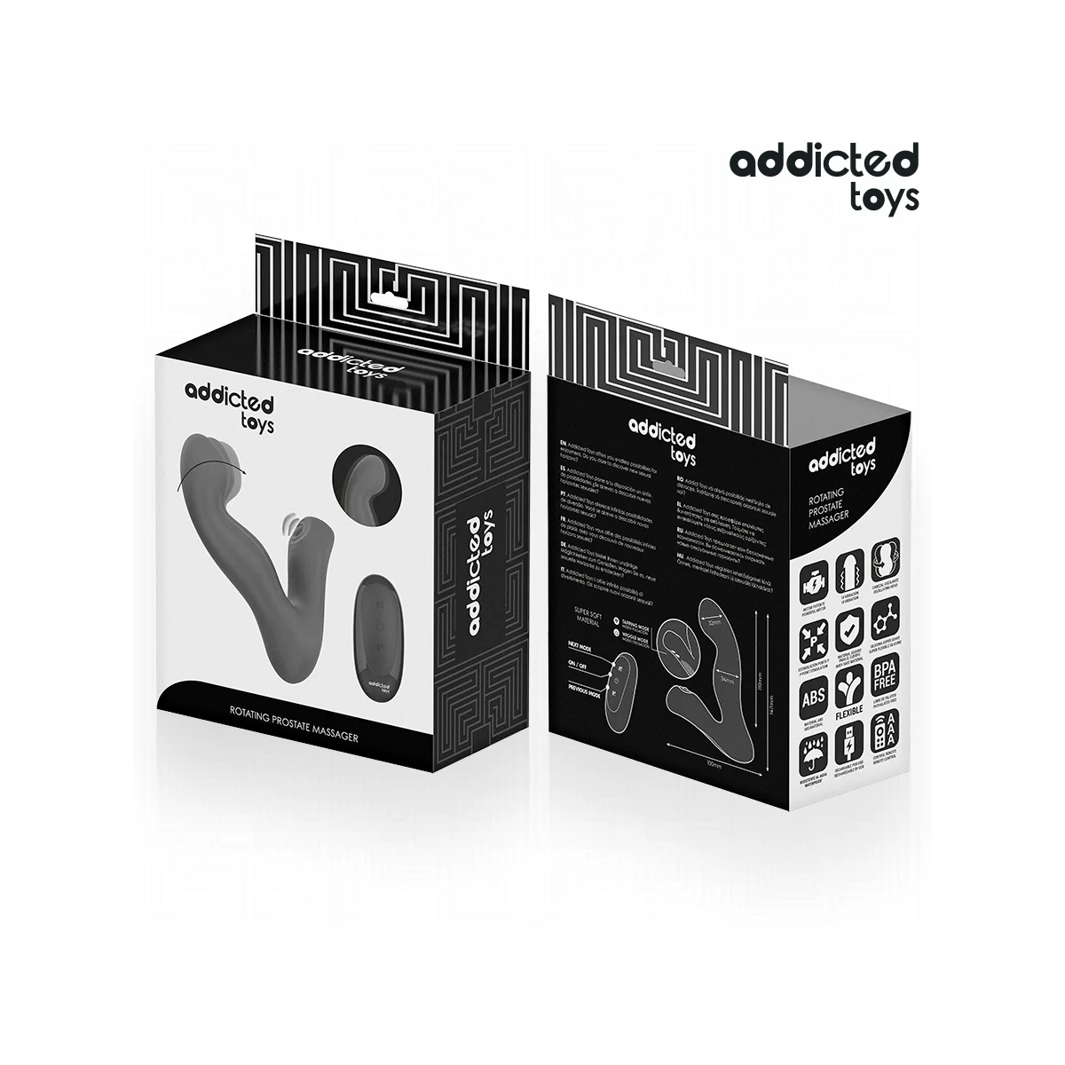 ADDICTED TOYS – OSZILLIERENDER PROSTATAMASSAGEGERÄT MIT PULSATIONSMODUS-MIT FERNBEDIENUNG VON ADDICTED TOYS